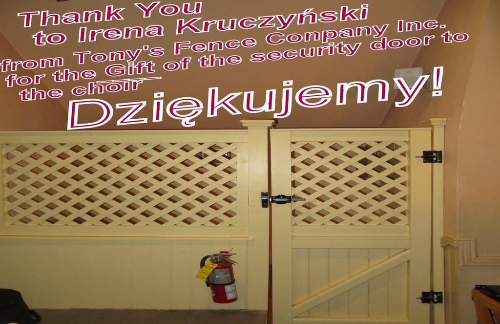 Zainteresowanych prosimy o kontakt z Moniką Danek tel. 781-499-3718. RAZ JESZCZE DZIĘKUJEMY ZA SYLWESTRA.