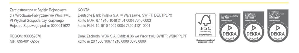 0000641622, kapitał zakładowy: 130.000,00 PLN (w pełni opłacony). 2.