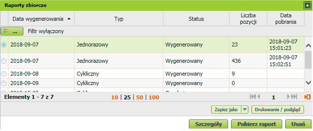 e-zla na Platformie Usług Elektronicznych ZUS www.zus.pl Masz 30 dni na to, żeby pobrać wygenerowane raporty. Po tym czasie system je usunie.