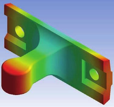 The distribution of generalised displacements which occur in the casting of Bolt BJA1 after approx. 8.5 hours during the first cycle of ferritising annealing Tabela 6.