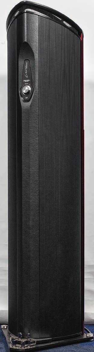 HIGH-END Sonus faber LILIUM W górnej ściance zainstalowano membranę bierną, następnie przykryto taflą szkła.