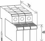 4,5 Nm Montaż TH 35 Stopień ochrony IP20 Materiał obudowy Tworzywo termoplastyczne, niepalne wg Ul 94 V-0 Szerokość 2 moduły 3 moduły Styki