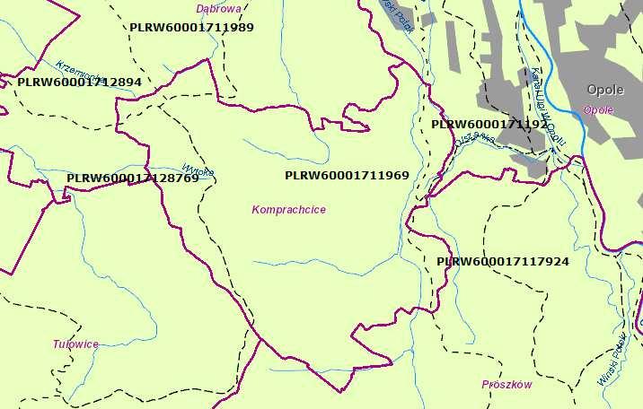 Ocenę jakości wód powierzchniowych na terenie Gminy Komprachcice przeprowadza WIOŚ w Opolu. W 2014 roku przeprowadzone zostały badania jakości tzw.