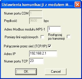 Ustawić konfigurację konwertera (pola: Adres IP urządzenia, Maska podsieci, Adres IP bramy sieciowej w zakładce Ustawienia LAN) zgodnie z parametrami sieci w miejscu instalacji, 7.