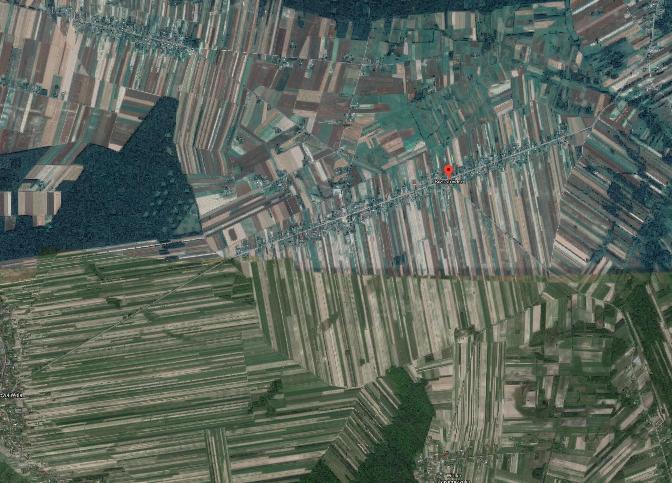 Teren objęty odławianiem osobników dorosłych chrabąszcza majowego miejsca rozmieszczania pułapek 9 punktów