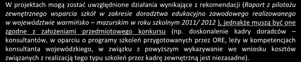 Fakt nabycia kompetencji przez nauczycieli kształcenia zawodowego oraz instruktorów praktycznej nauki zawodu będzie weryfikowany w ramach następujących etapów: ETAP I - Zakres - zdefiniowanie w