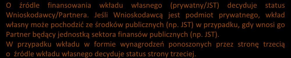 Przelicz kwotę poprawnie (koszty ogółem x 10%), zwracając uwagę, że nie możesz zaokrąglić 0,00 % matematycznie otrzymanej wartości wkładu np.