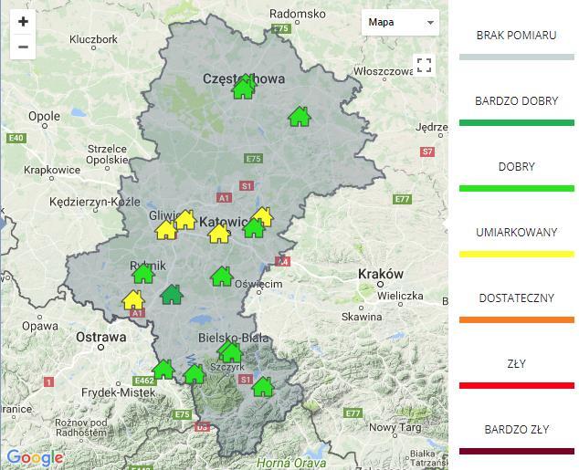 Mapa monitoringu