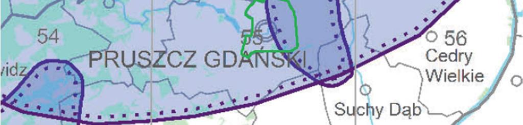 podatny, lokalnie średnio i mało podatny źródło: