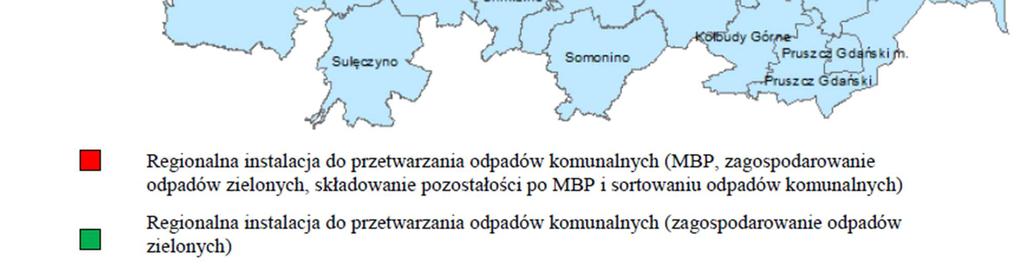 Na terenie regionu Północnego funkcjonują 4 duże regionalne instalacje do przetwarzania odpadów komunalnych (RIPOK Szadółki, RIPOK Eko Dolina, RIPOK Czarnówko, RIPOK Chlewnica), które zapewniają