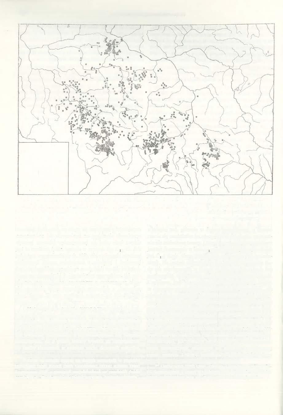 128 KAZIMIERZ GODŁOWSKI Mapa 7. Stanowiska kultury przeworskiej z okresu późnorzymskiego, które dostarczyły ceramiki siwej" wykonanej na kole. Karte 7.