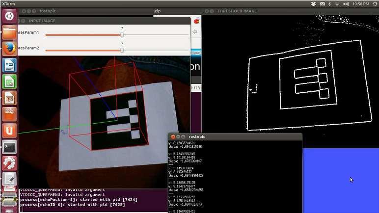 Rozpoznawanie obiektów z użyciem znaczników Sztuczne znaczniki w lokalizacji obiektów (robotów) Aktywne znaczniki LED do lokalizacji w przestrzeni 2D (do 32): Znaczniki z biblioteki AruCo (do 1024)