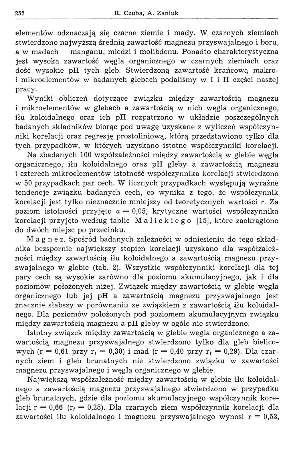 252 R. Czuba, A.