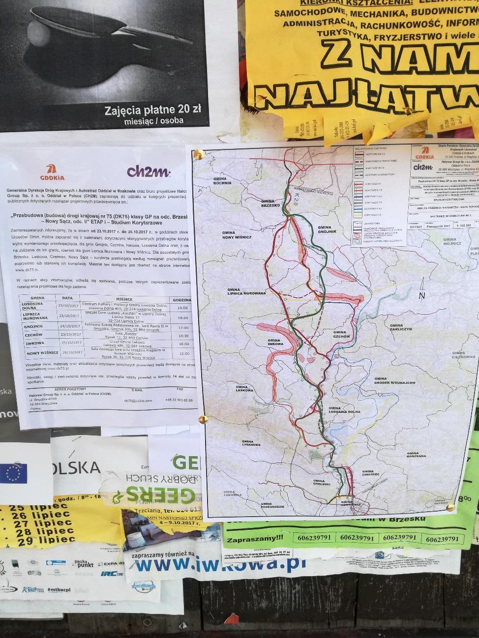 informacyjny w miejscowości Kąty