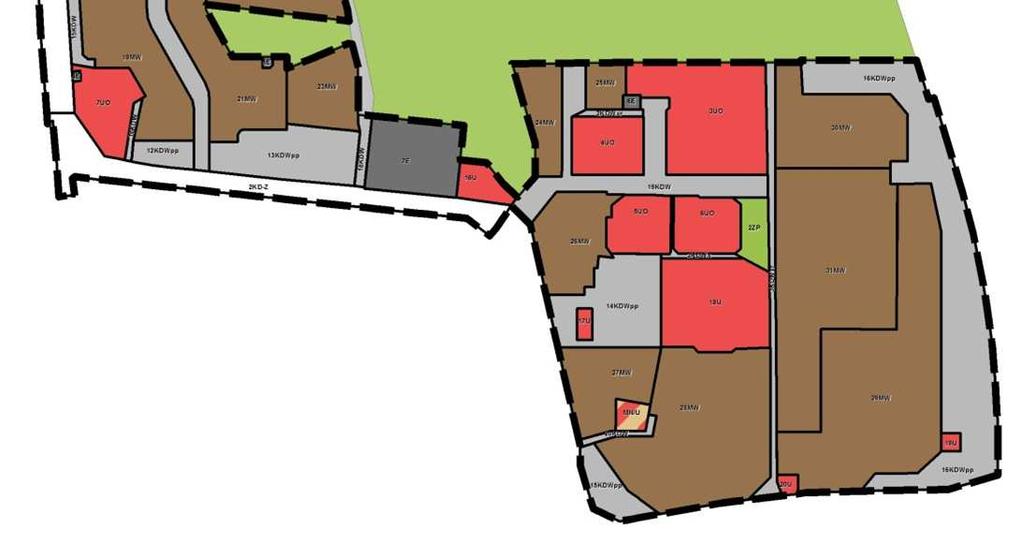 Wybrane wnioski jednostek zewnętrznych osoby fizyczne W zakresie zagospodarowania terenów oznaczonych w Studium.