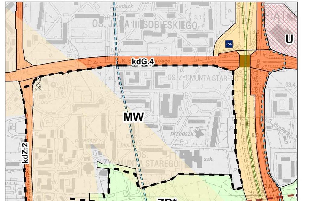 Studium uwarunkowań i kierunków zagospodarowania przestrzennego Miasta Poznania MW tereny zabudowy