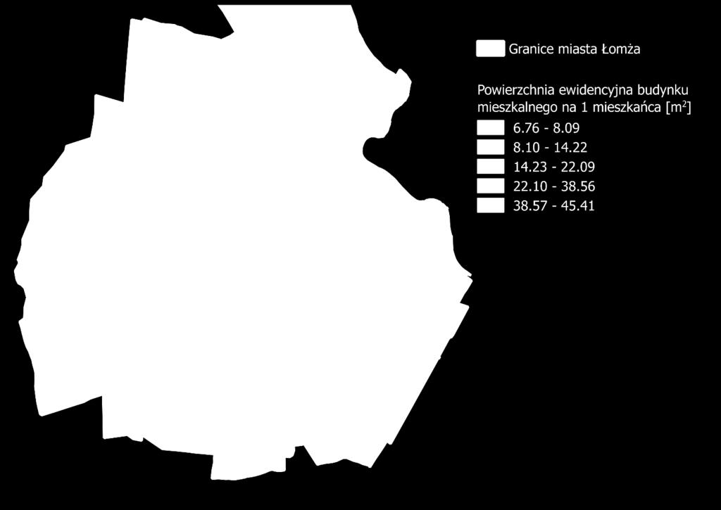 S t r o n a 27 Tabela 20. Średnia powierzchnia budynku mieszkalnego na 1 mieszkańca osiedla (stan na 2017 r.) Obszar Średnia powierzchnia budynku mieszkalnego na 1 mieszkańca [m²] 1. 29,59 2. 27,92 3.