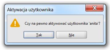 uaktywnić mduł Użytkwnicy i rle wybierając: lub - znajdujący się na pasku zakładek mdułwych i z wyświetlnej listy (zb. Rysunek 11) wybrać:.