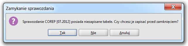 Rysunek 92. Kmunikat wyświetlany p dtwrzeniu kpii bazy danych.