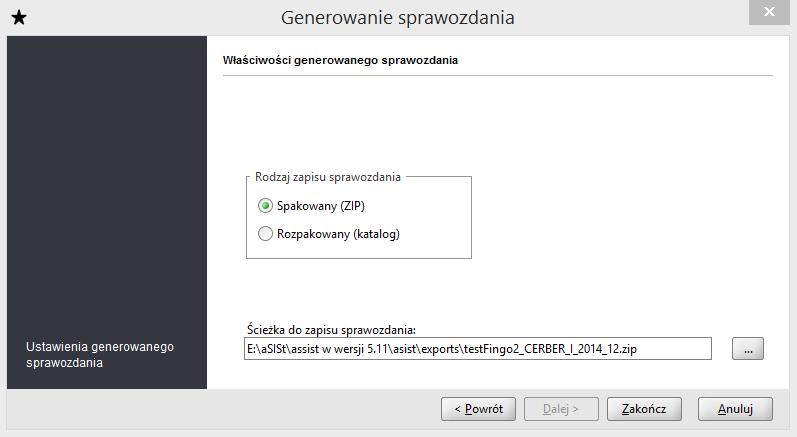 : zapis w frmie spakwanej (pcja zaznaczna dmyślnie), zapis w frmie rzpakwanej. Rysunek 149.