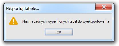 Aby w spsób grupwy włączyć/wyłączyć wszystkie tabele znajdujące się na prezentwanej liście, należy wykrzystać funkcje listy.