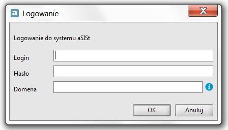 Rysunek 4. Panel lgwania d aplikacji asist z użyciem mdułu LDAP.