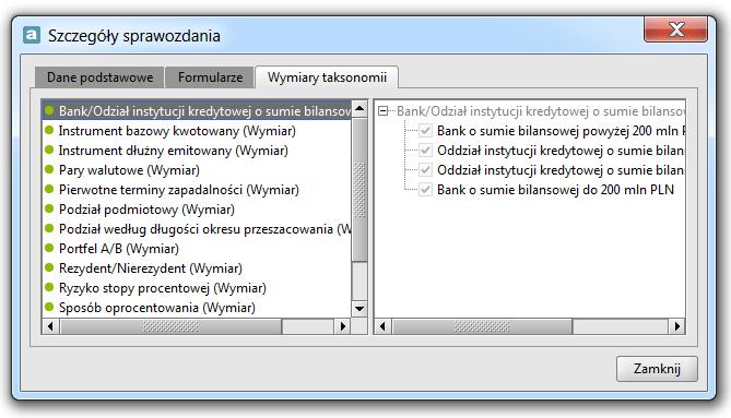Rysunek 292. Szczegóły sprawzdania Wymiary taksnmii Rysunek 293.