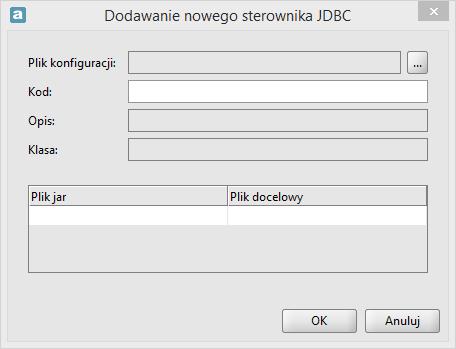 Plik knfiguracji zawiera: Kd, Opis, Klasę, raz: nazwy plików.jar ze sterwnikami. Rysunek 57.