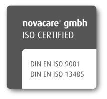 15. Oznaczenia / numery artykułów.: Oznaczenia: novacare AS1 System zmiennociśnieniowy Nr artykułu: 99 1100 D-67098 Bad Dürkheim, Bruchstrasse 48 Tel. 06322 / 9565 0, Fax 06322 9565 65, www.novacare.de Copyright: Die Gebrauchsanleitung ist urheberrechtlich geschützt.