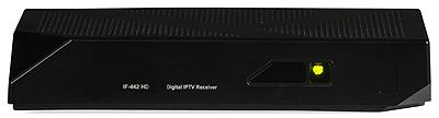 Odbiornik cyfrowy IF-442HD IPTV TERRA Strumienie IP mogą być oglądane z wykorzystaniem cyfrowego odbiornika IF-442HD IPTV R81612 lub przy pomocy darmowego oprogramowania do odtwarzania