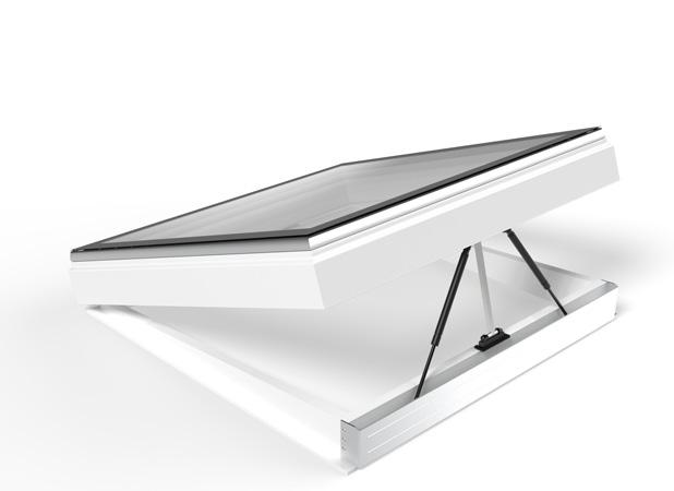 Ilustracja kilku różnych modeli Skylux iwindow2 TM Flex W zestawie z jednym silnikiem, bez sprężyn gazowych Skylux iwindow2 TM Flex W zestawie z jednym silnikiem i sprężynami gazowymi Skylux iwindow3