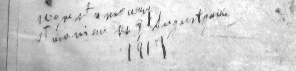 122 CZESŁAW GRAJEWSKI na f. 105 wmalowany w inicjał oraz dopisek marginalny na f. 1 Wyrestaurowany staraniem ks. G. Augustynika 1917. Pozostałe księgi liturgiczne ufundowane przez J.