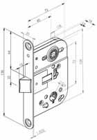 Zamek Box + blacha w komplecie WC 168 240 50 76 Rozstaw
