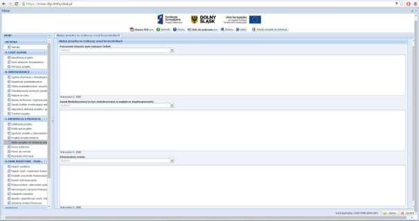 Uzasadnienie komplementarności projektów: Należy opisać na czym polega komplementarność projektu wnioskowanego z projektem/projektami wskazanymi jako komplementarne. SEKCJA C.