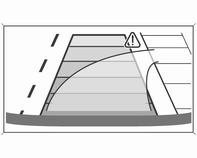 Wskazówki Dynamiczne linie pomocnicze to poziome linie naniesione na obraz z kamery w odstępach co 1 m, pomagające kierowcy ustalić odległość od wyświetlanych przeszkód.