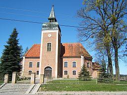 5.7. Wybrane obiekty zabytkowe - zdjęcia Gałdowo - Kościół zbudowany w 1672 r., drewniany w konstrukcji zrębowej. Ceglana wieża dzwonnicza dobudowana w 1855 r.