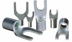 Końcówki widełkowe typu KW Pokrycie: cynowane galwanicznie. Wykonanie: IN 46234 dotyczy części rurkowej. KW 6 / 4 Spade terminals KW type Surface: tin-plated.