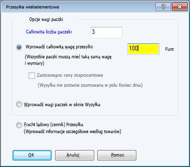 Jeśli chcesz wysłać pojedynczą sztukę, od razu przejdź do kroku 3. Na wstążce kliknij Przesyłka wieloelementowa w celu stworzenia takiej przesyłki. 2.