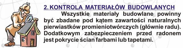 obecności radonu w domach na wzrost ryzyka