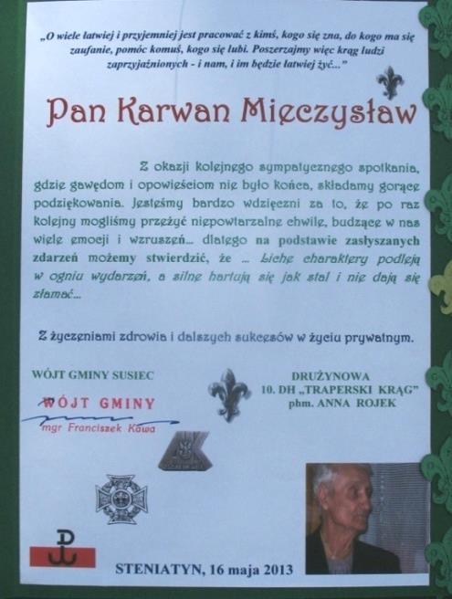 w 1935 roku, syn dowódcy Przedszkola Antoniego Maryńczaka, ps.