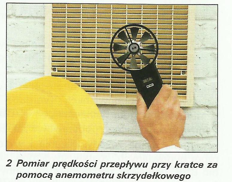 URZĄDZENIA DO POMIARU PRZEPŁYWU POWIETRZA Pomiar prędkości przepływu przy kratkach