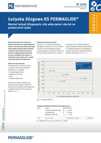 : SI 1421 Page 11 SI 1424 Łożyska ślizgowe KS