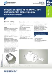 FL 1702 Łożyska ślizgowe KS PERMAGLIDE : elektromagnes