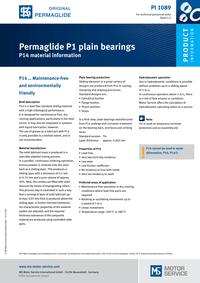 bearings Material information P20 Nr. kat.