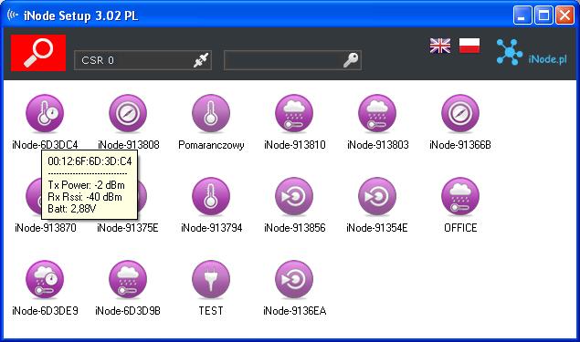 2. Konfiguracja inode Care Sensor PT Zainstaluj na PC program do konfiguracji urządzenia inode Setup oraz sterowniki BT4.0.