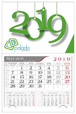 6,90 zł 500 szt. 6,50 zł 280 x 210 mm, kalendarium PL, GB, D, RUS z imieninami i numeracją 225 mm 1000 szt.