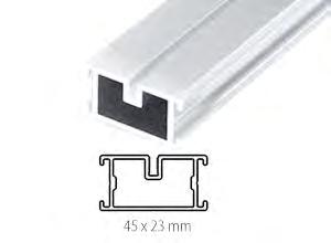 aluminiowe LD4523ALU Podparcie legarów 100 cm