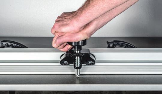 5/ CIĘCIE PANELI 1 2 3 Rys 11 // Przyrząd do cięcia płyt LAMINAM 3b 3d