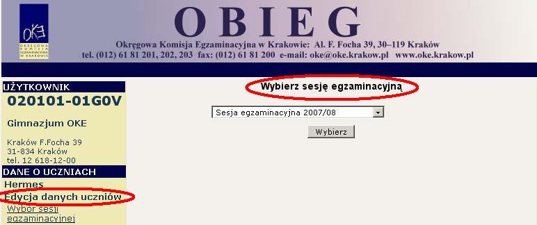 12. Wydruk list obecności i protokołów sprawdzania System OBIEG umożliwia wydruk