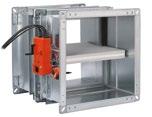 KLAPY PRZECIWPOŻAROWE Klapy przeciwpożarowe prostokątne Lindab Lindab rectangular fire dampers Klapa przeciwpożarowa prostokątna Rectangular fire damper WK45 Klapa przeciwpożarowa prostokątna WK45DMB